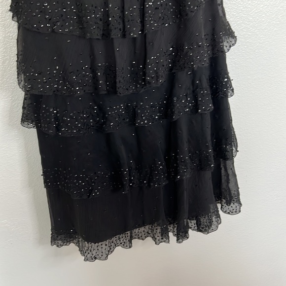 EUC Vintage Dvf Diane Von Furstenberg Black Tiera Sequin Dress sz 2 - Picture 6 of 9